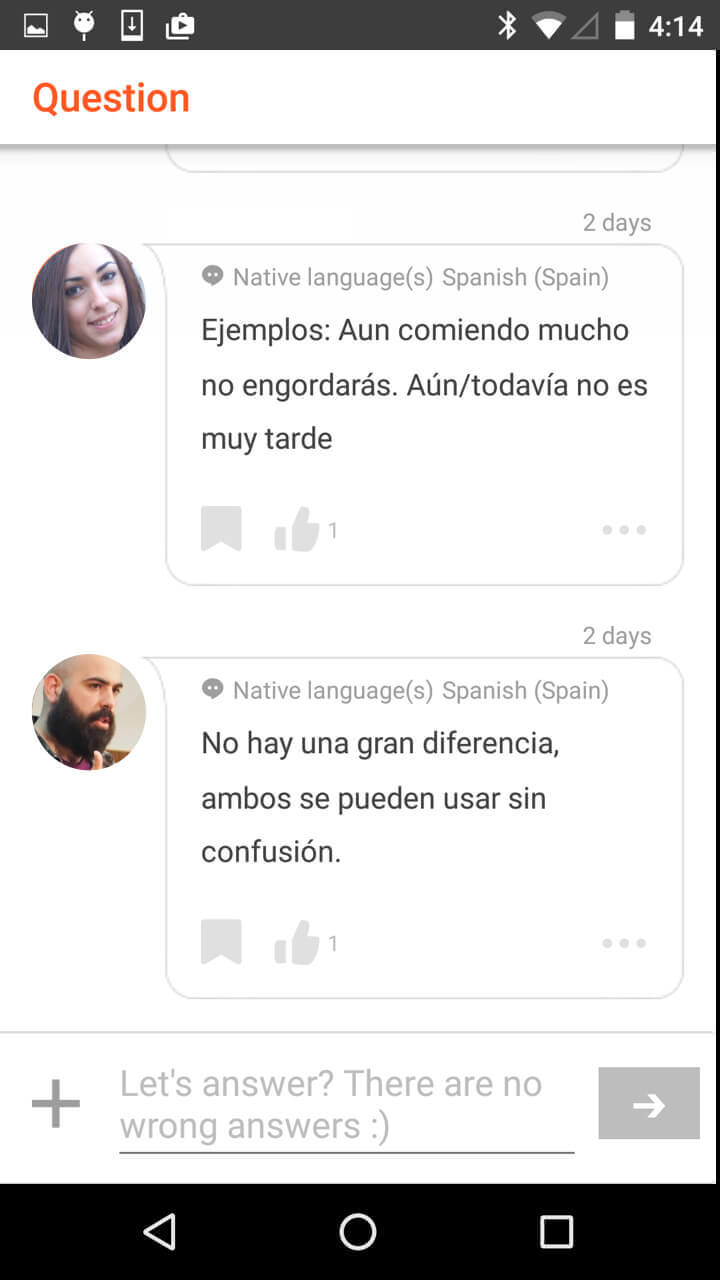 Available on iPhone and Android. Learn a new language and do simple language exchange all on your smartphone.