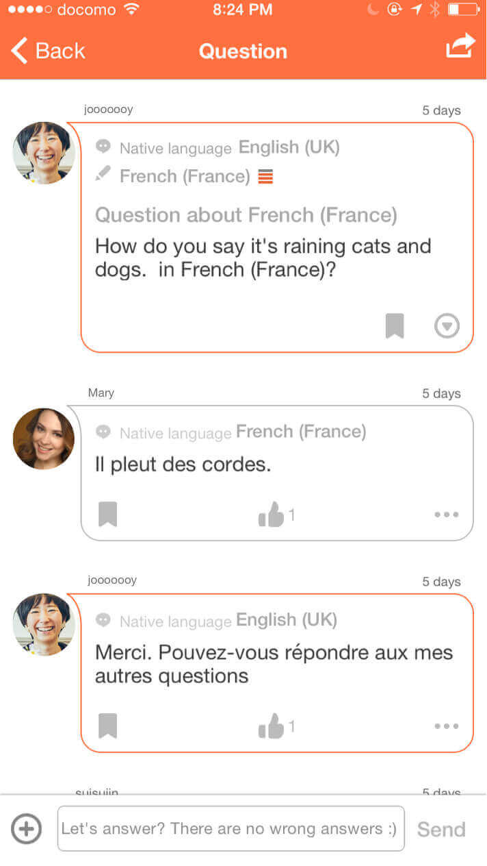 HiNative, the free Q&A app for language learners was designed for...